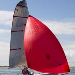 sailing with spinnakers Mylor Falmouth