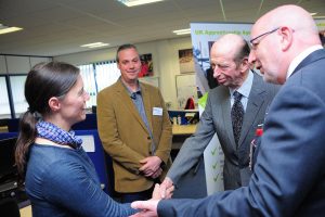 hrh duke of kent at cornwall marine network mylor sailing school